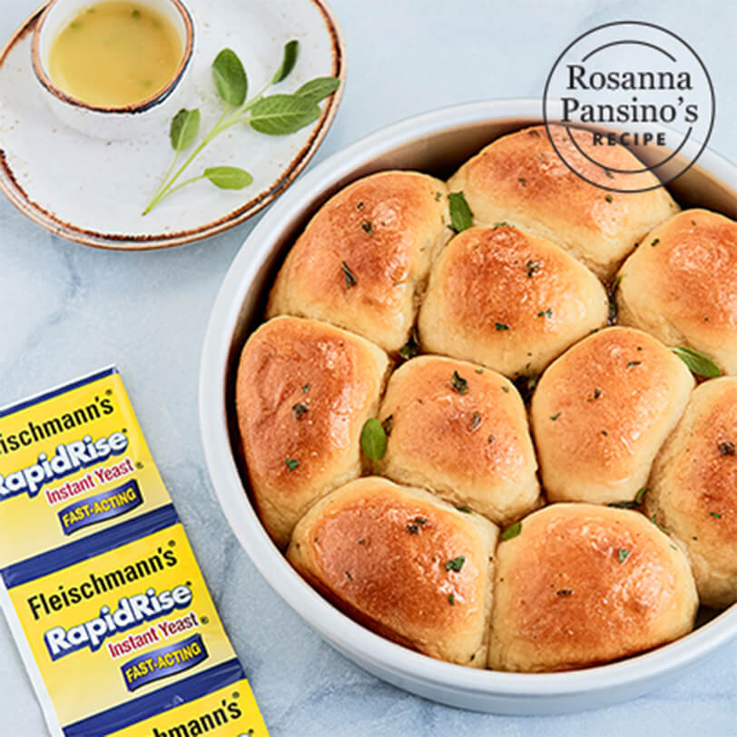 Honey Sage Milk Bread Dinner Rolls